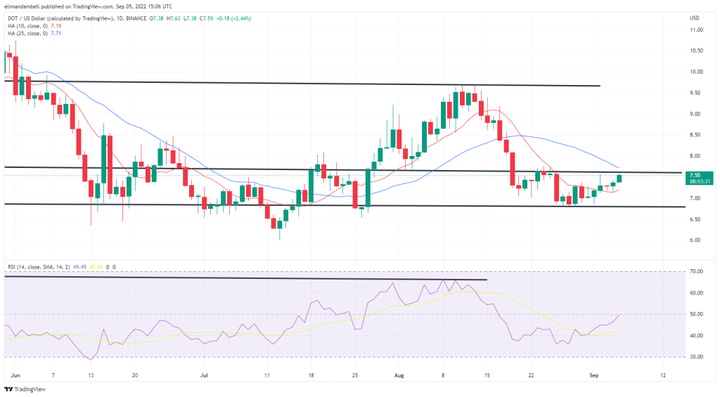 最大的推动者：DOT、LINK 周一升至多周高点